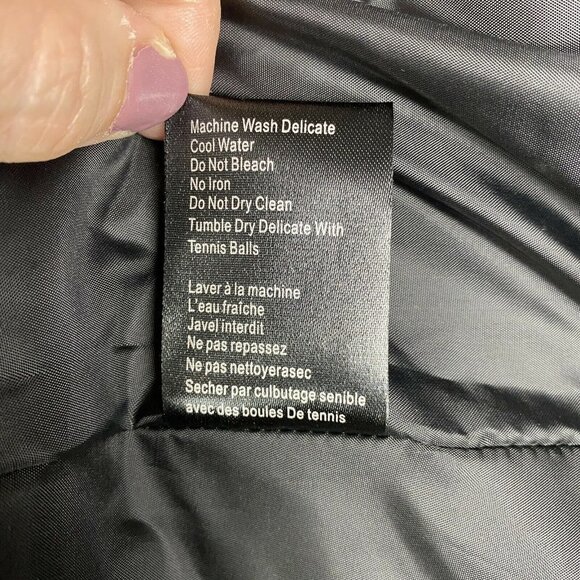 Skea Black Chevy Duck Down Puffer Parka-Length Jacket Coat Women's Small NEW - Picture 12 of 12